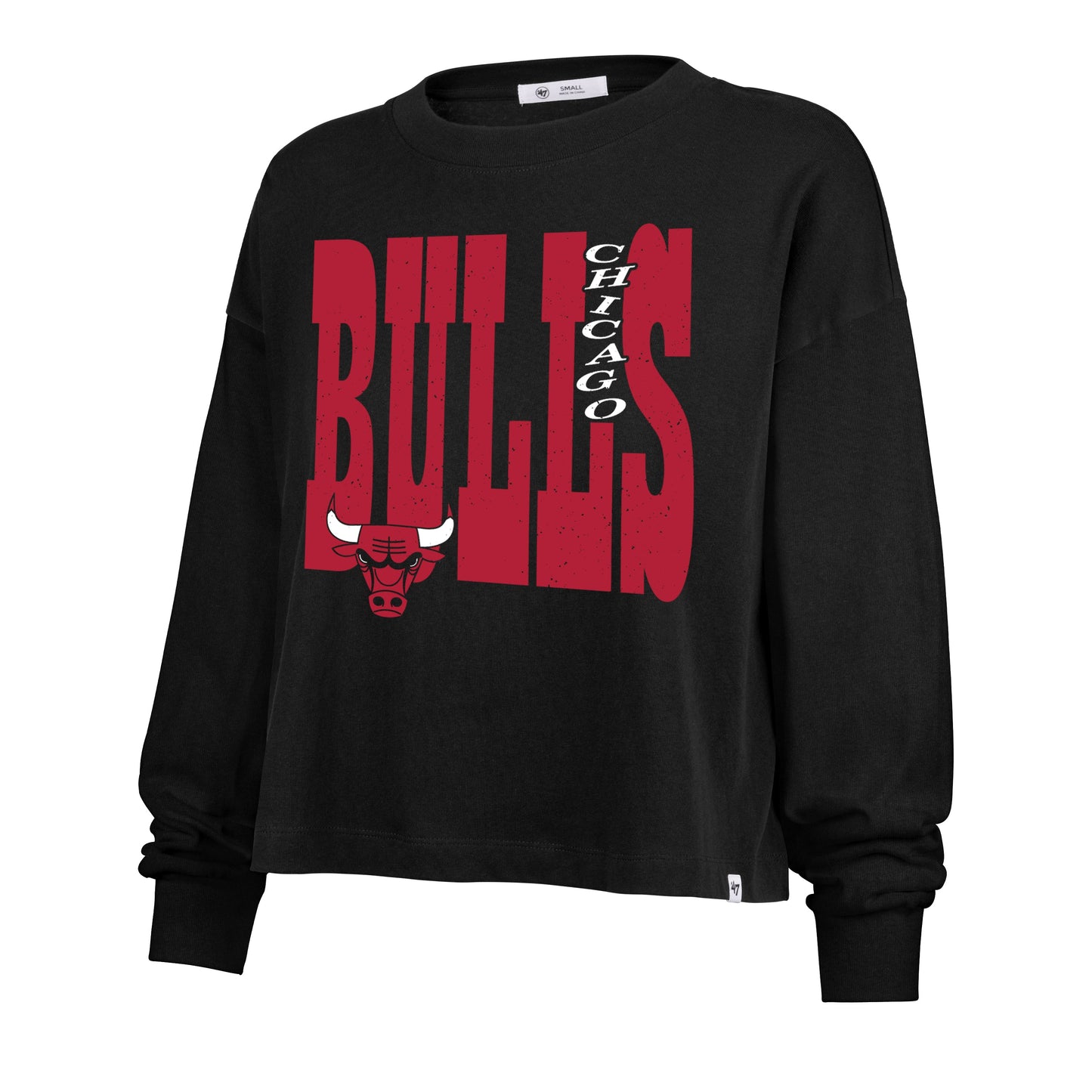 CHICAGO BULLS BOLD STACK '47 SYDNEY LONG SLEEVE TEE WOMENS