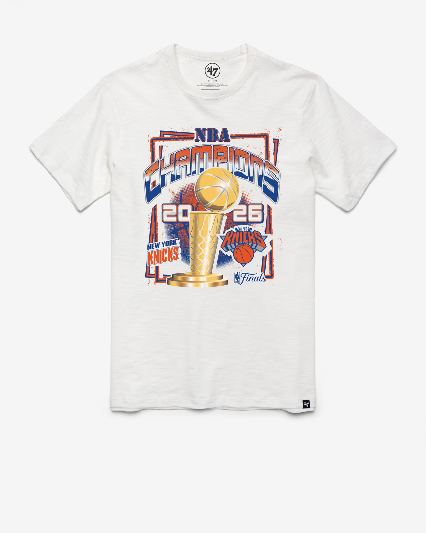 NEW YORK KNICKS 2026 NBA CHAMPIONS GRIT '47 SCRUM TEE