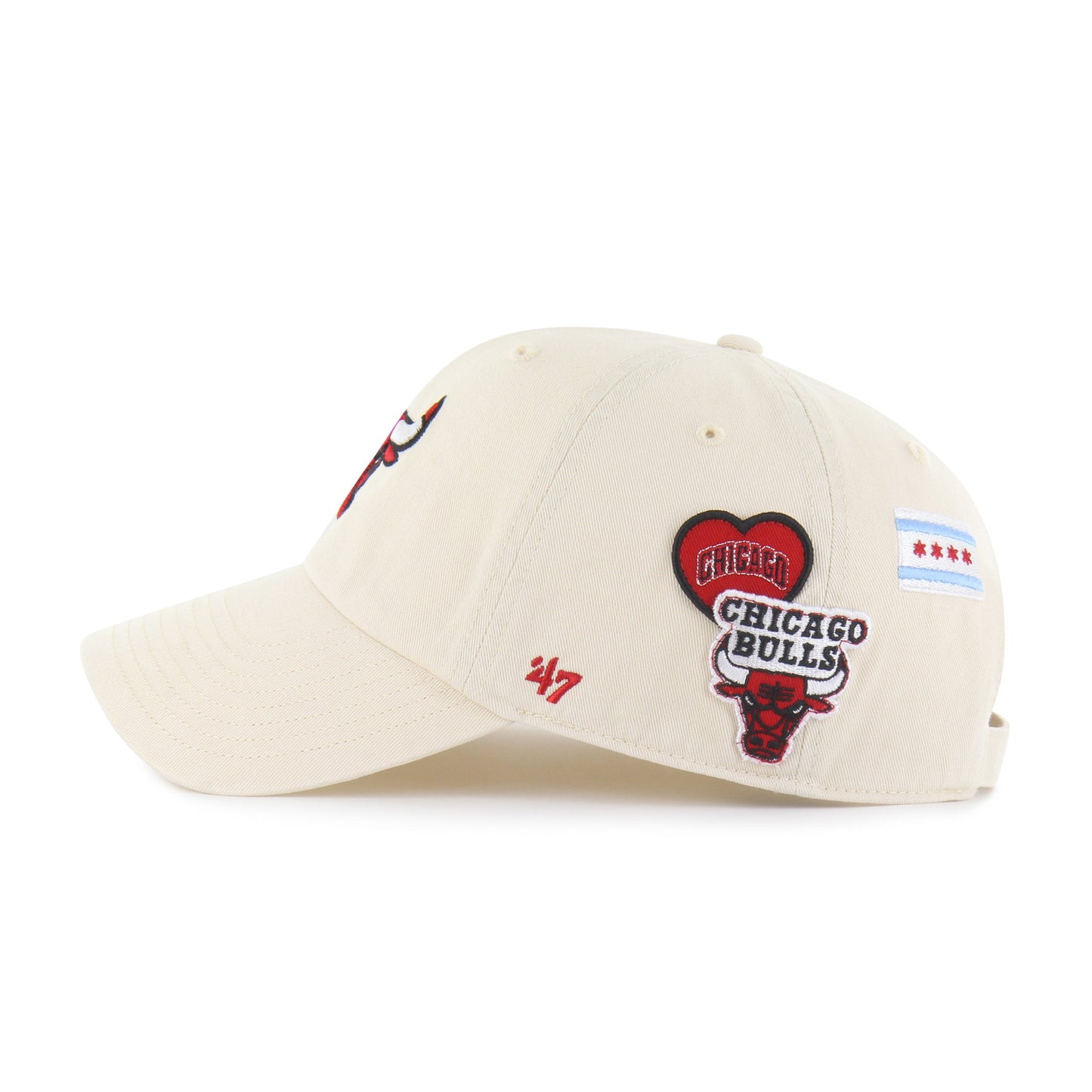CHICAGO BULLS BADGES '47 CLEAN UP