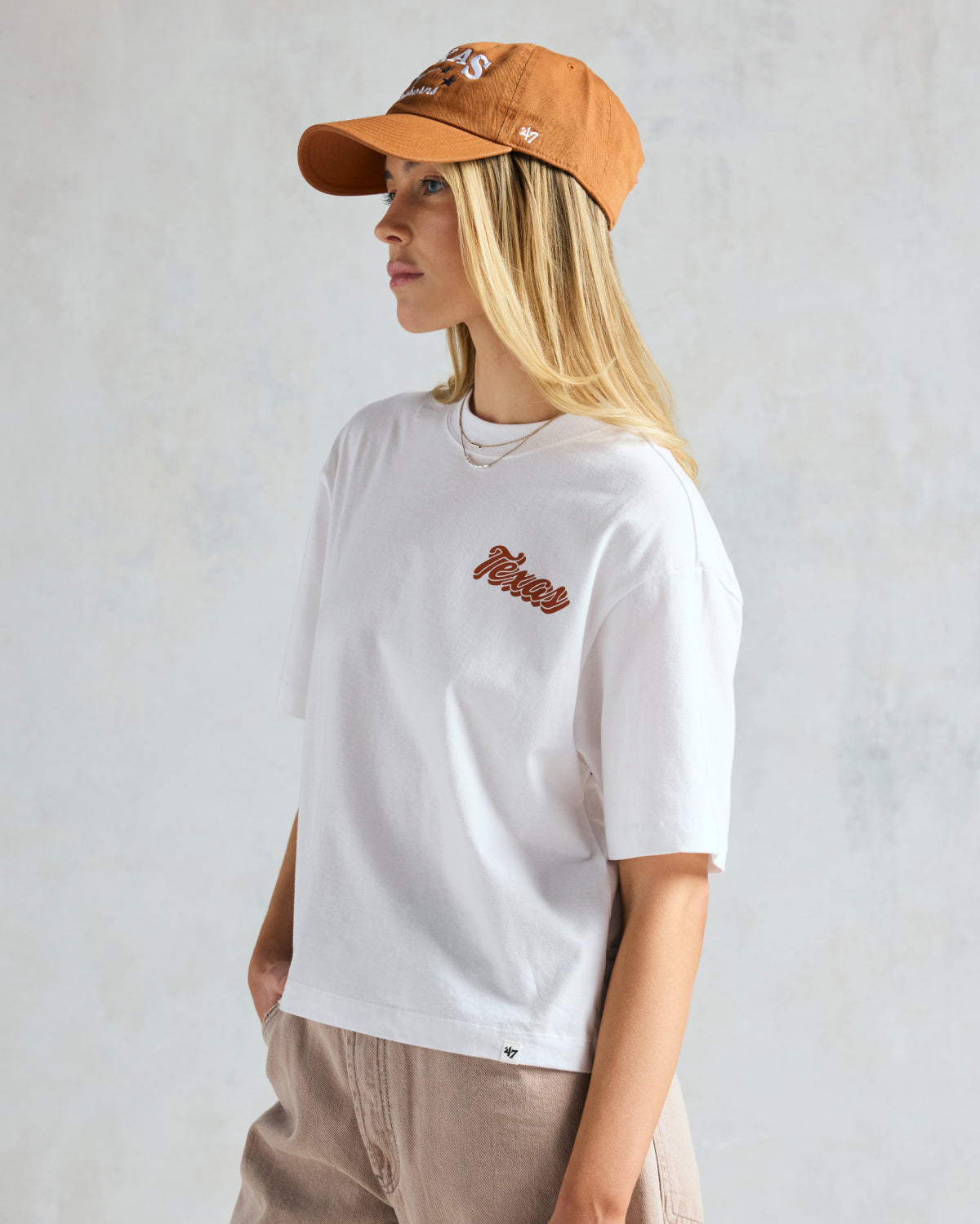 CHICAGO BULLS COLLAGE SCRIPT '47 REED CITY TEE WOMENS