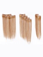 16" Straight HF Synthetic Hair Extensions Kit (8 Piece) | Clip In - Image 7