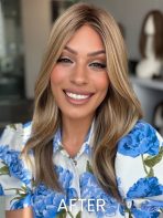 Barely There Straight 12" | Synthetic Hair Topper (Hand Tied) - Image 3