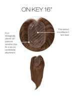 16" On Key | Human Hair Topper with Lace Front (Mono Top) - Image 5
