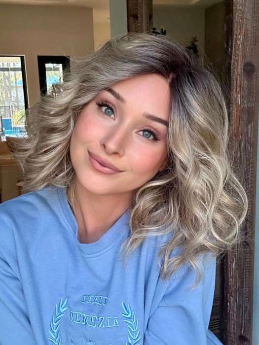 Emma | Human Hair / Synthetic Blend Lace Front Wig (Mono Part)