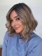 Emma | Human Hair / Synthetic Blend Lace Front Wig (Mono Part) - Image 3